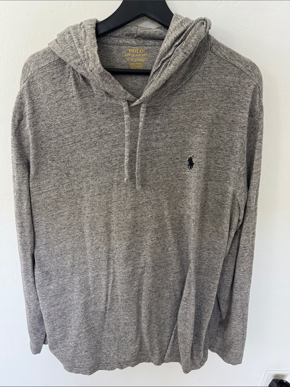 Polo by Ralph Lauren Heather Gray Hooded Long-Sleeve Pullover